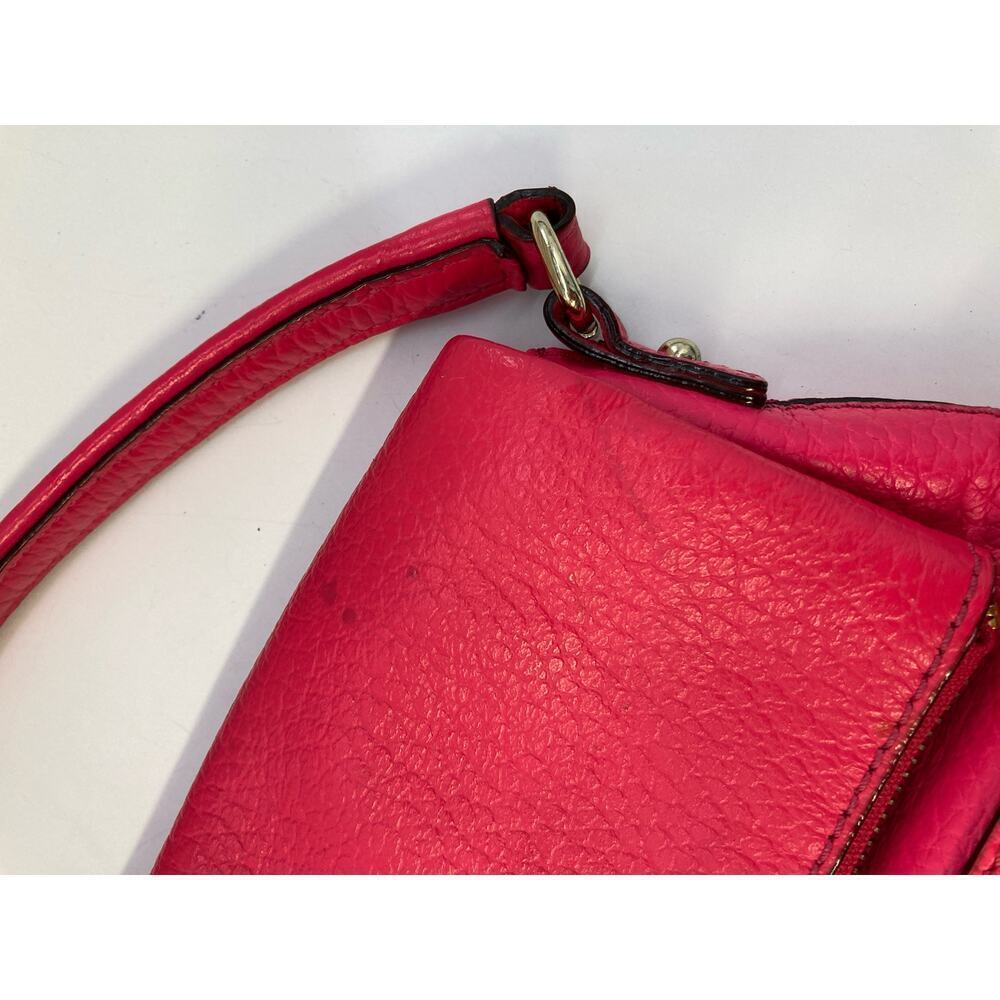 KATE SPADE HOT PINK PEBBLED LEATHER CROSSBODY BAG (ASIS) - Picture 11 of 16